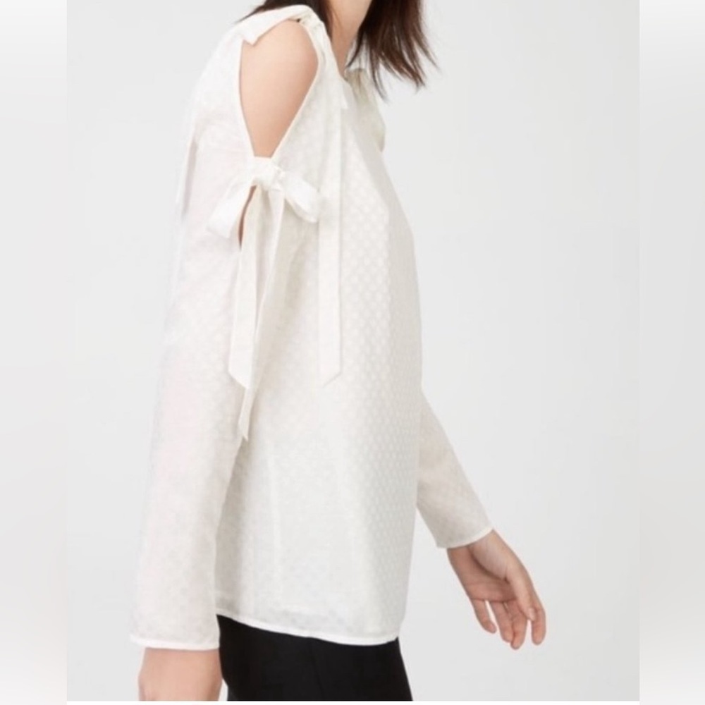 Club Monaco Open Shoulder Long Sleeve Blouse